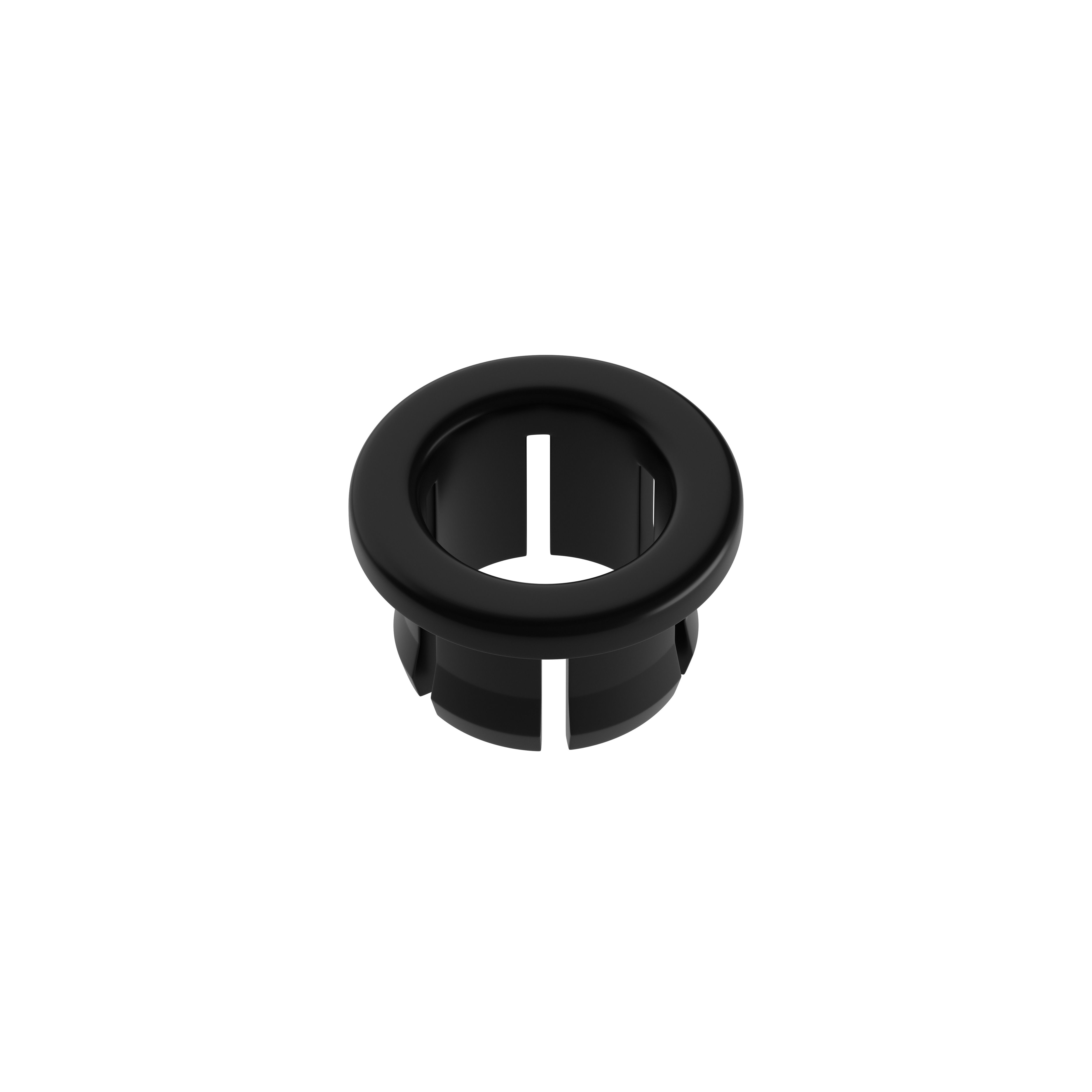 * Grasmere Matt Black Plastic Basin Overflow trim