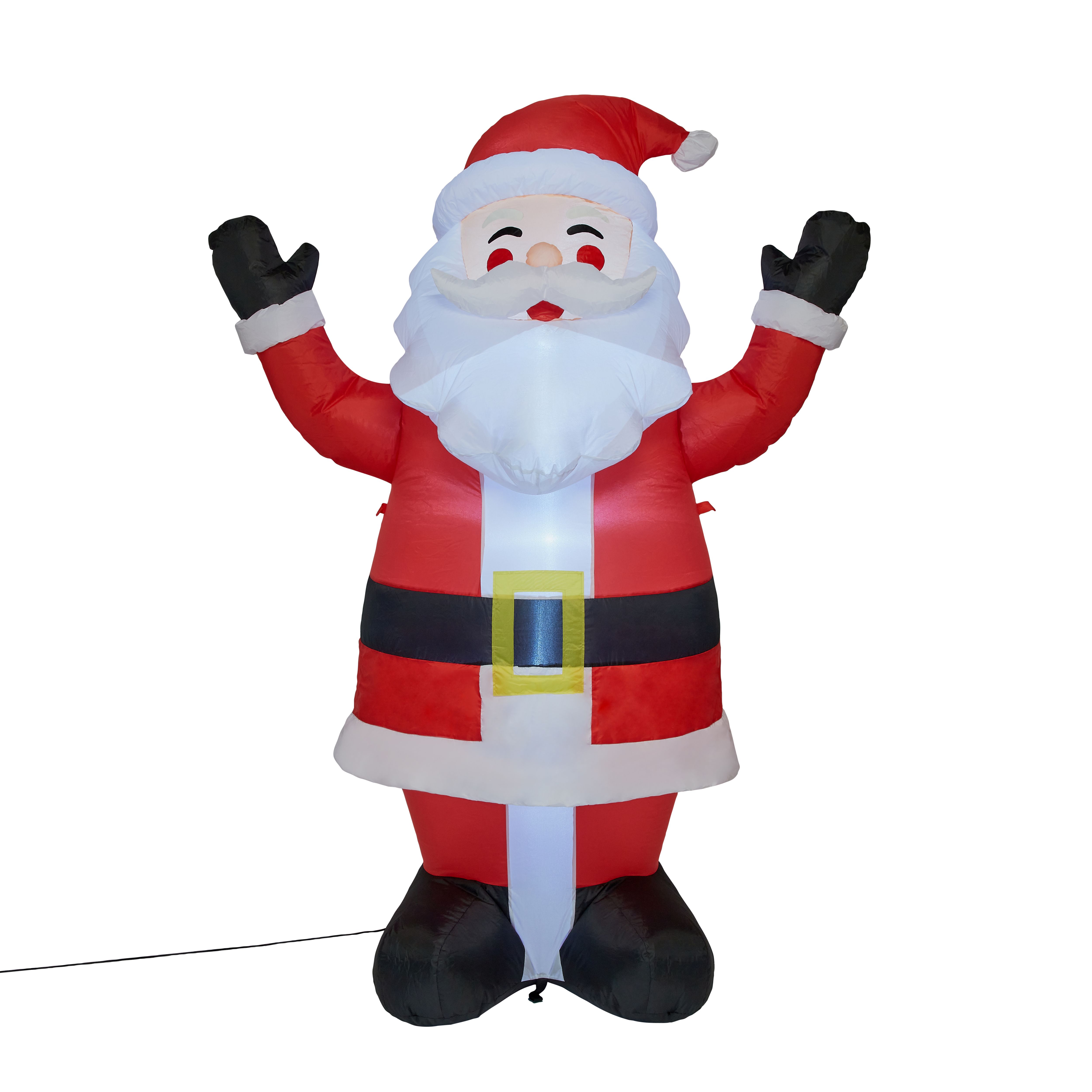 (H)1.52m LED Christmas Santa with hands up Inflatable