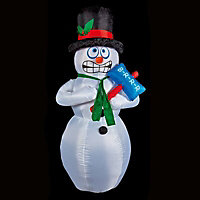 (H)2.1m LED Shivering snowman Inflatable