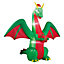 (H)2.43m LED Christmas Dragon Inflatable