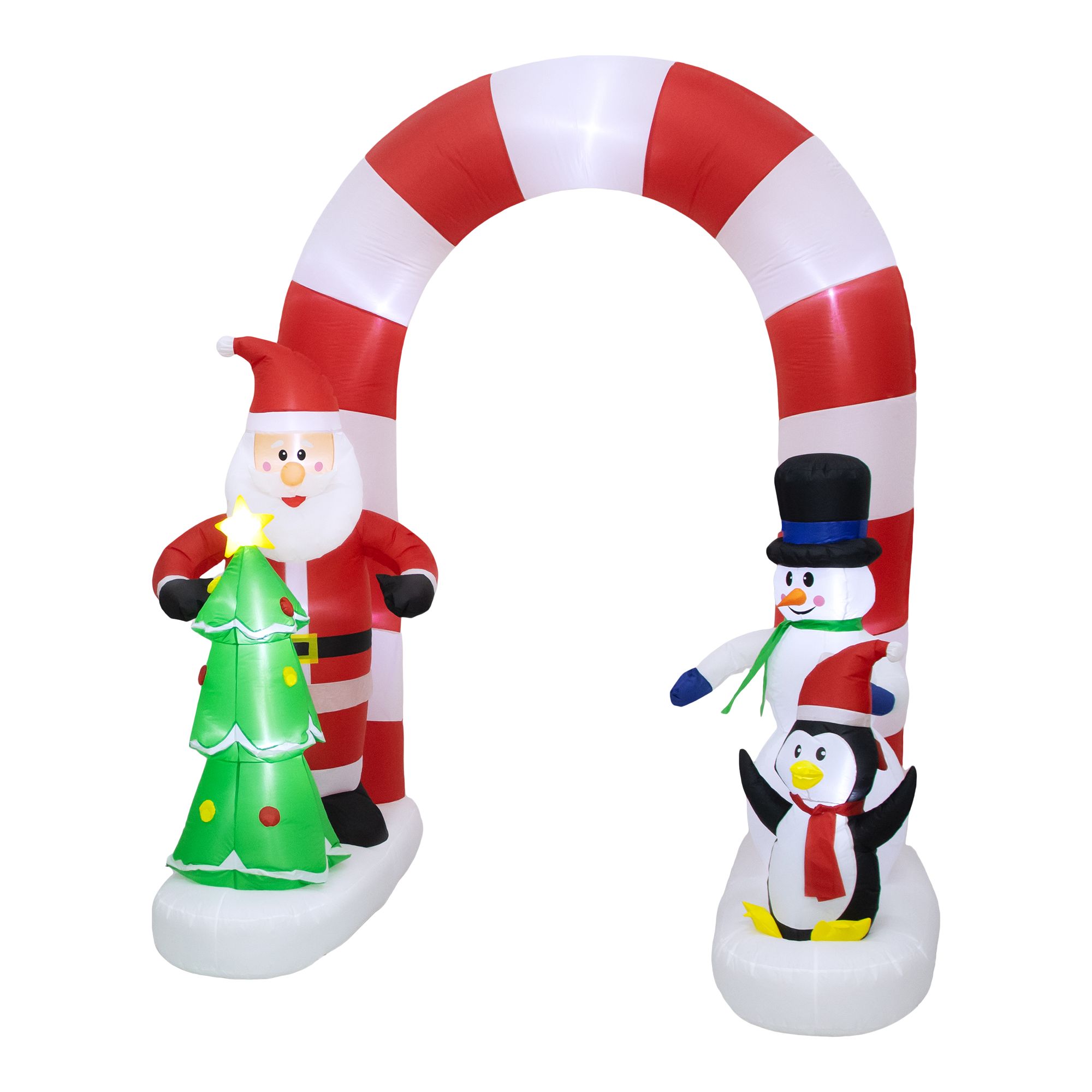 (H)2.44m LED Christmas Archway Inflatable