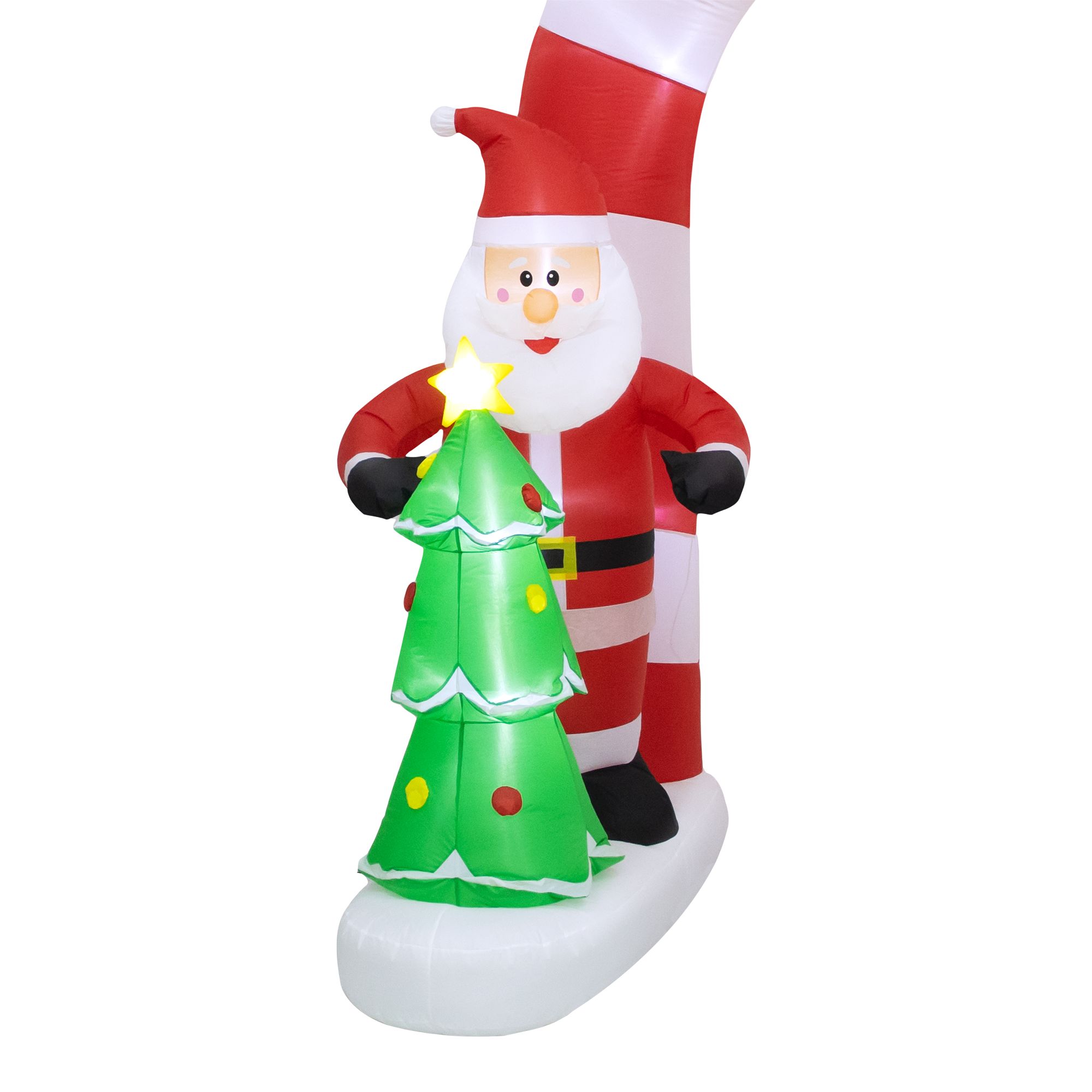 (H)2.44m LED Christmas Archway Inflatable