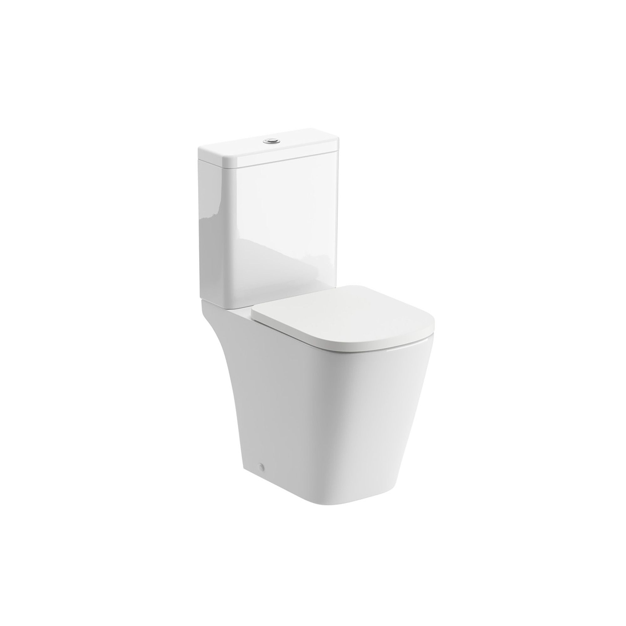 * Standon White Rimless Comfort height Open back Toilet set with Soft close seat & Close coupled cistern