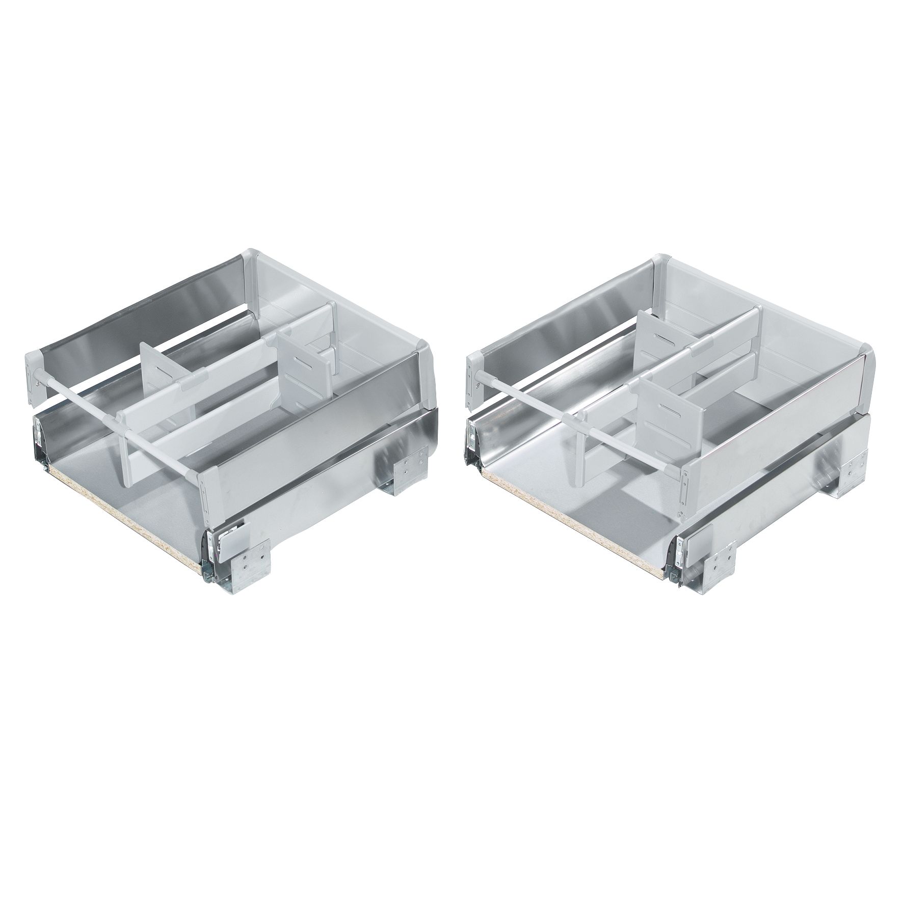 Cooke & Lewis Inset Stainless Steel Effect Drawer Box