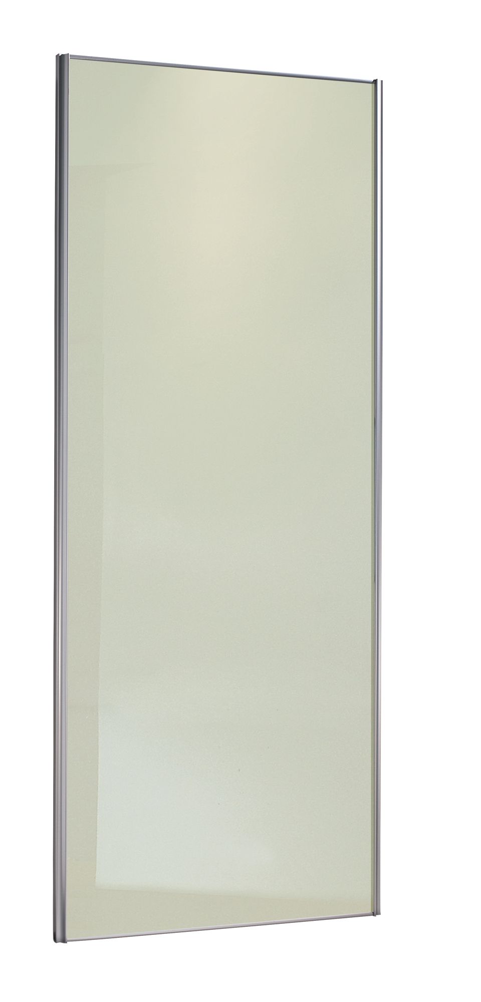 Spacepro Soft White Glass Sliding Wardrobe Door (H)2220 mm (W)762mm