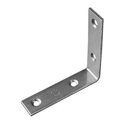 Zinc-Plated Steel Angle Bracket (L)39mm, Pack Of 10