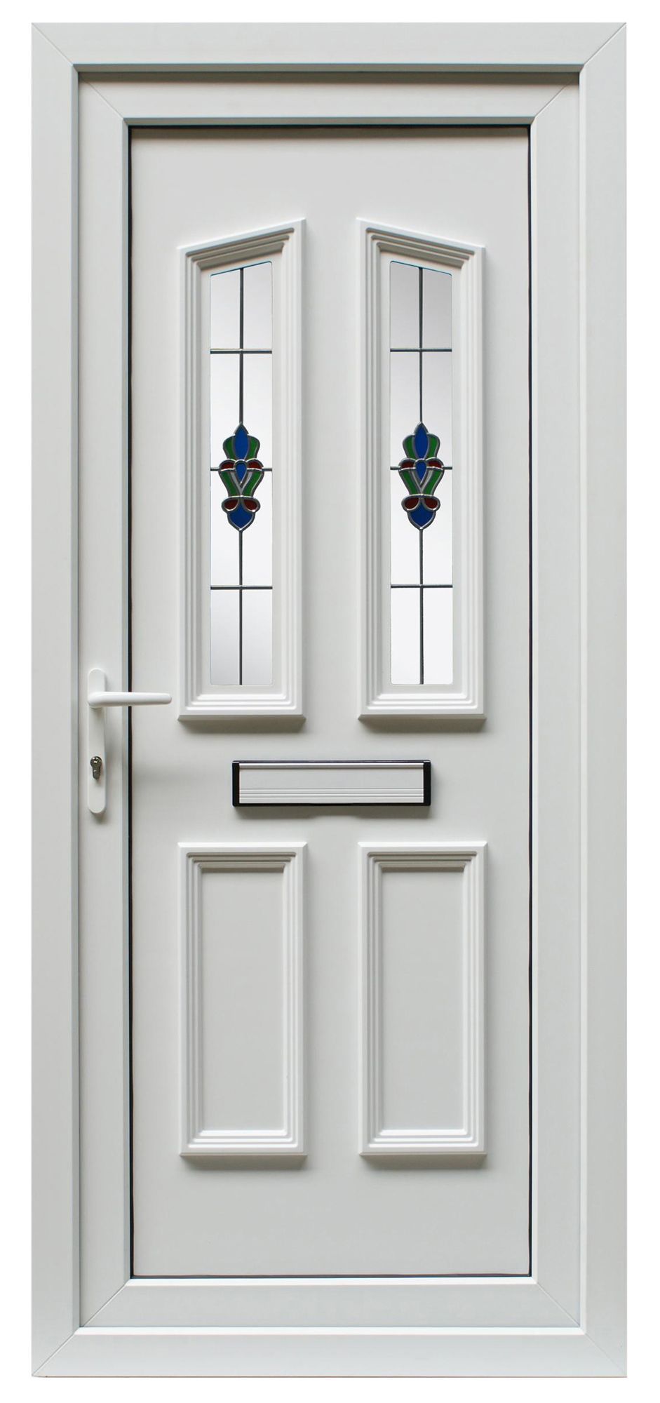 Chilworth White Pvcu Glazed External Front Door & Frame Rh, (H)2055mm (W)920mm