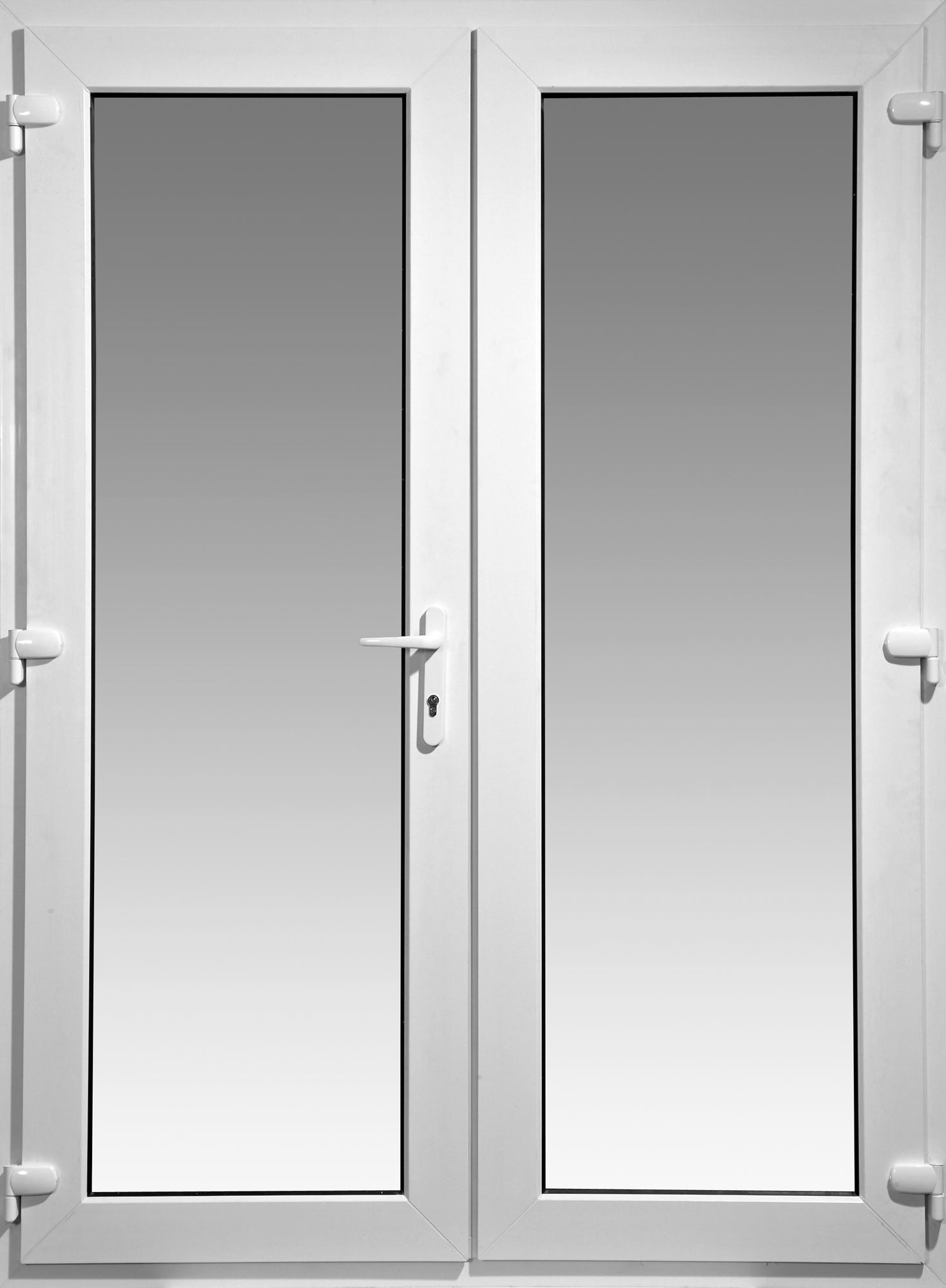 Glazed uPVC External Patio door, (H)2055mm (W)1490mm