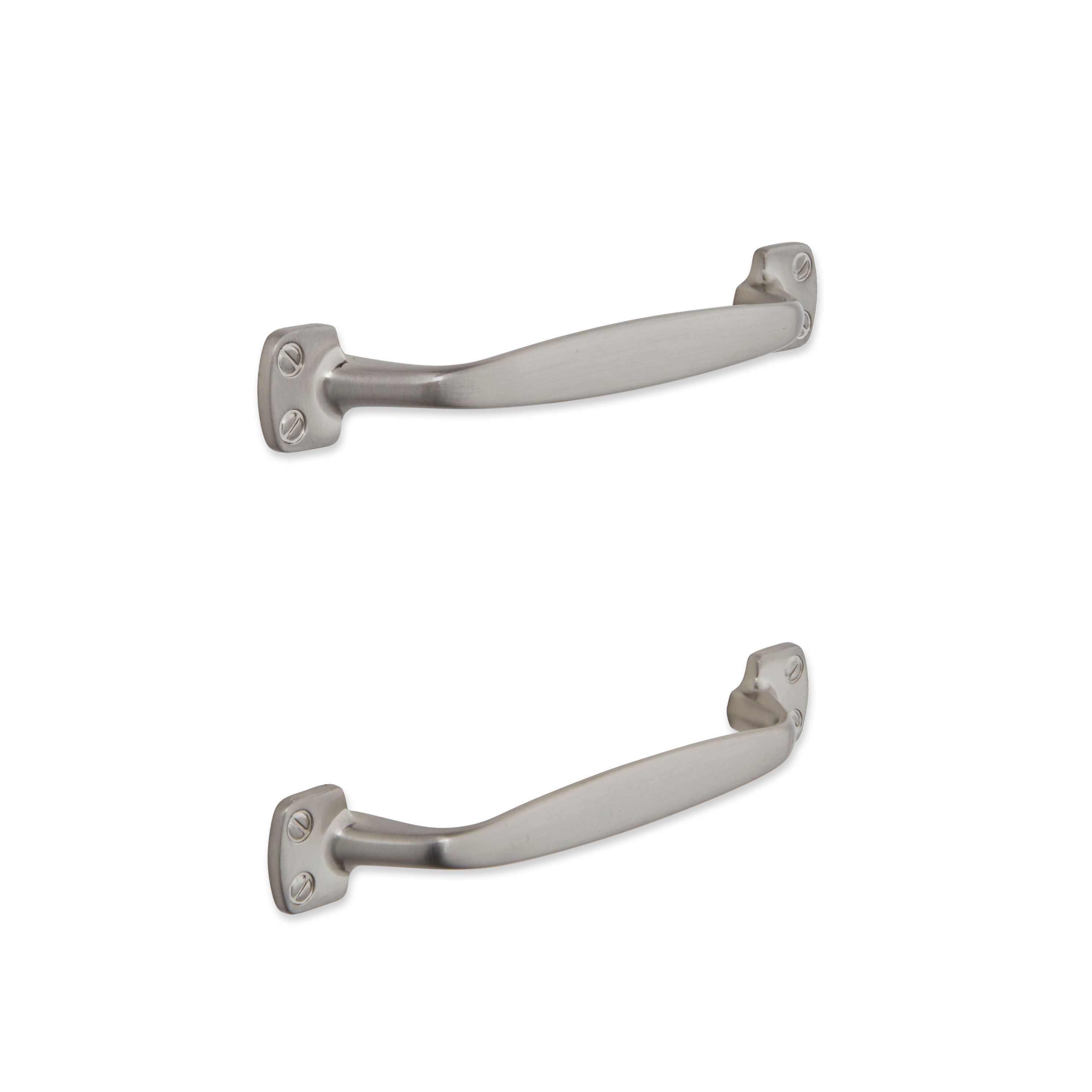 It Kitchens It Solutions Brushed Nickel Effect D-Shaped Cabinet Handle, Pack Of 2