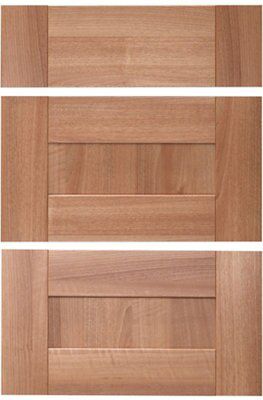 It Kitchens Westleigh Walnut Effect Shaker Drawer Front, Set Of 3