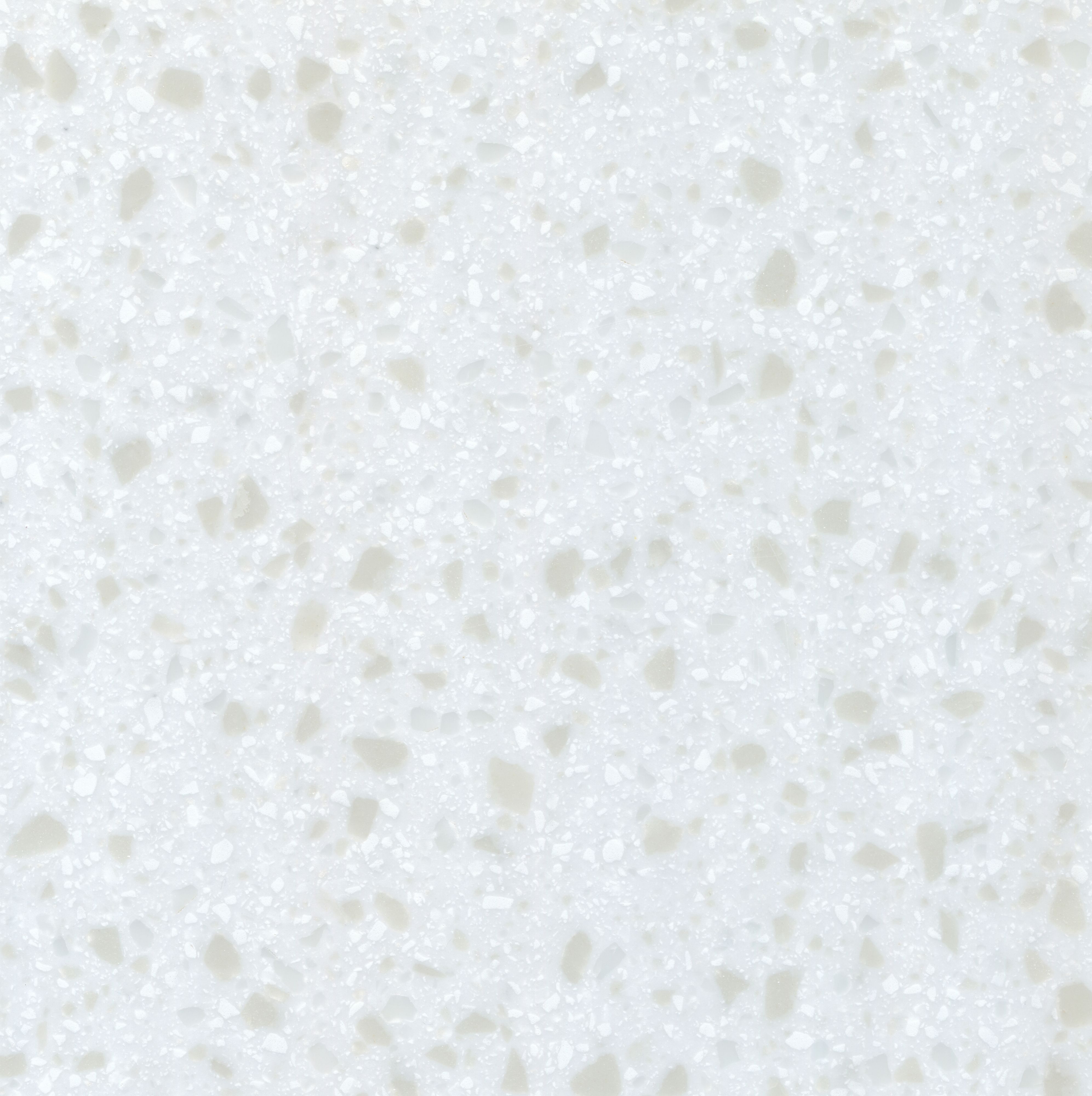 34 Gemini White Stone effect Curved corner Worktop, (L)950mm