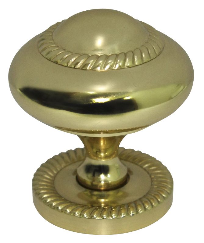 Brass Effect Brass Round Furniture Knob (Dia)50mm