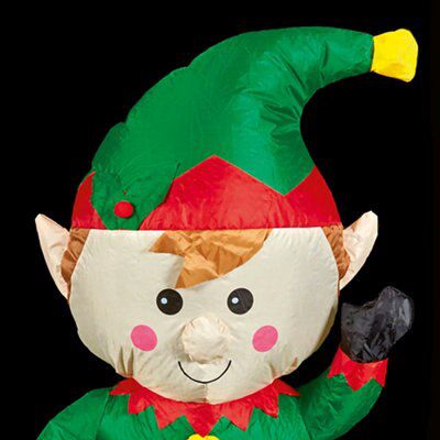 1 1m H Led Christmas Inflatable Elf Diy At B Q