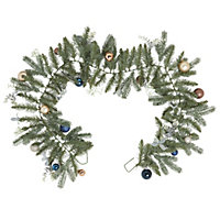1.83m Decorated bauble Green Garland