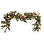 1.83m Gold effect Garland with Mixture of pine cones & baubles