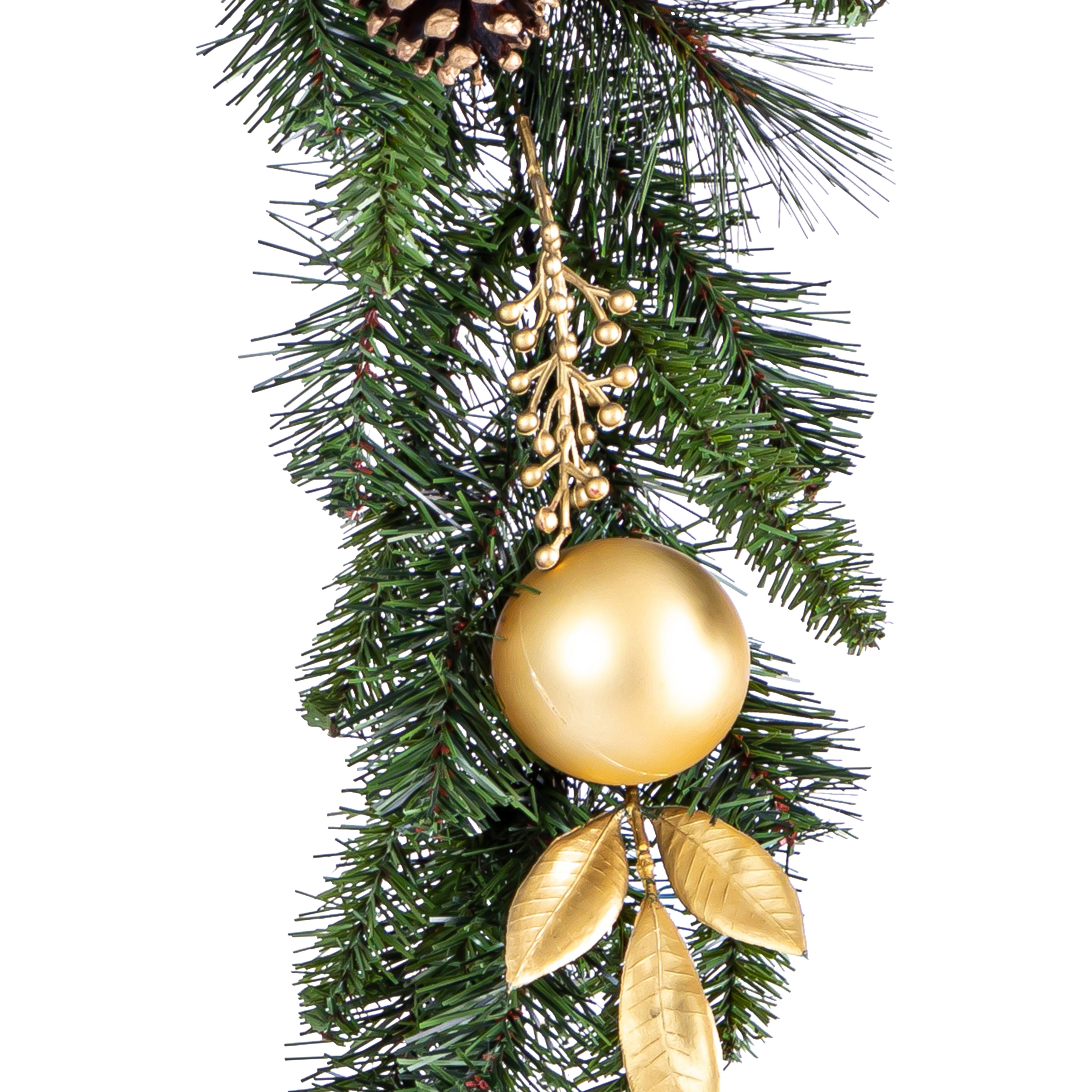 1.83m Gold effect Non-illuminated Garland - 4
