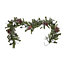 1.83m Green Silver effect Garland with Mixture of pine cones & baubles