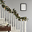 1.83m Pinecone & Bauble Gold effect Garland with Pine cones & baubles. Metal ends can be used to attach garland as required