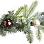 1.8m Green Garland with Mixture of shiny & glitter baubles
