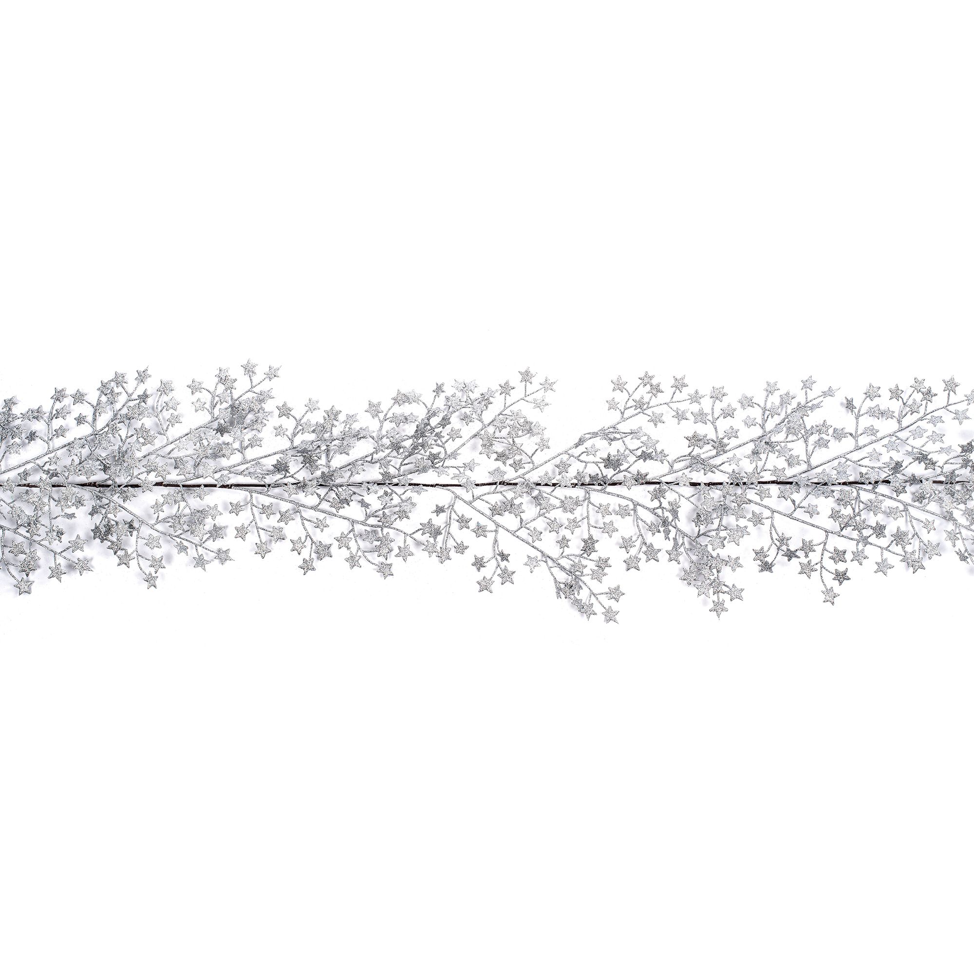 1.8m Silver Glitter effect Garland