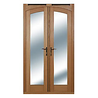 1 Lite Clear Glazed External Door set, (H)2009mm (W)1190mm