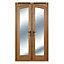 1 Lite Clear Glazed External Door set, (H)2009mm (W)1190mm