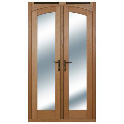 1 Lite Clear Glazed French Door set with 1 panes, (H)1790mm (W)2090mm ...