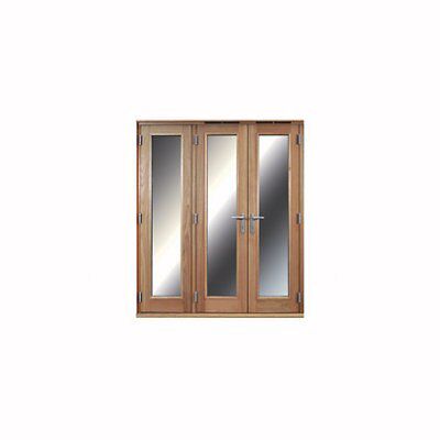 1 Lite Clear Glazed French Door set with 3 panes, (H)2090mm (W)1790mm ...