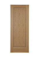 1 panel Flush Oak veneer Internal Door, (H)1981mm (W)686mm (T)35mm