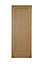 1 panel Flush Oak veneer Internal Door, (H)1981mm (W)686mm (T)35mm