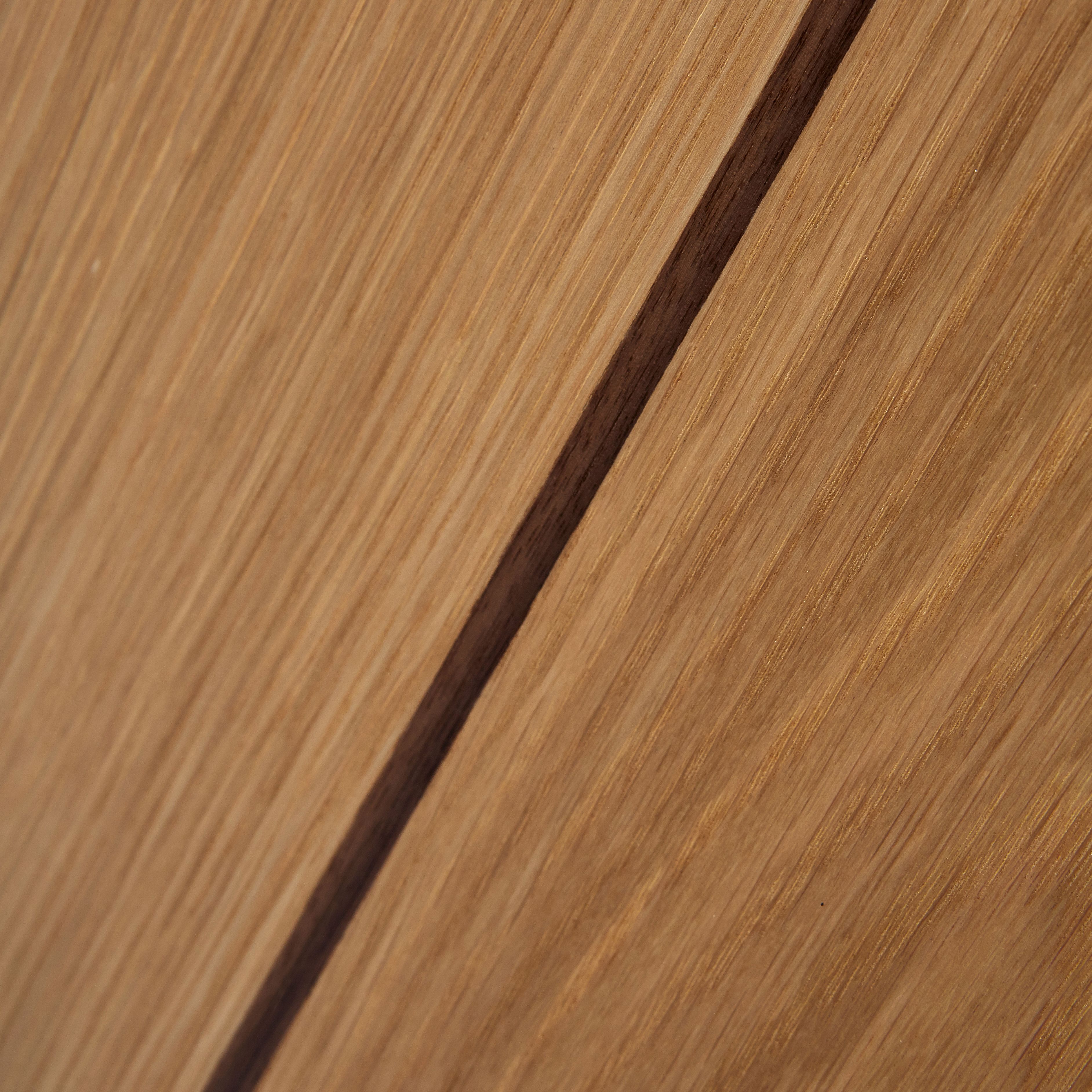 1 panel Flush Oak veneer Internal Door, (H)1981mm (W)686mm (T)35mm
