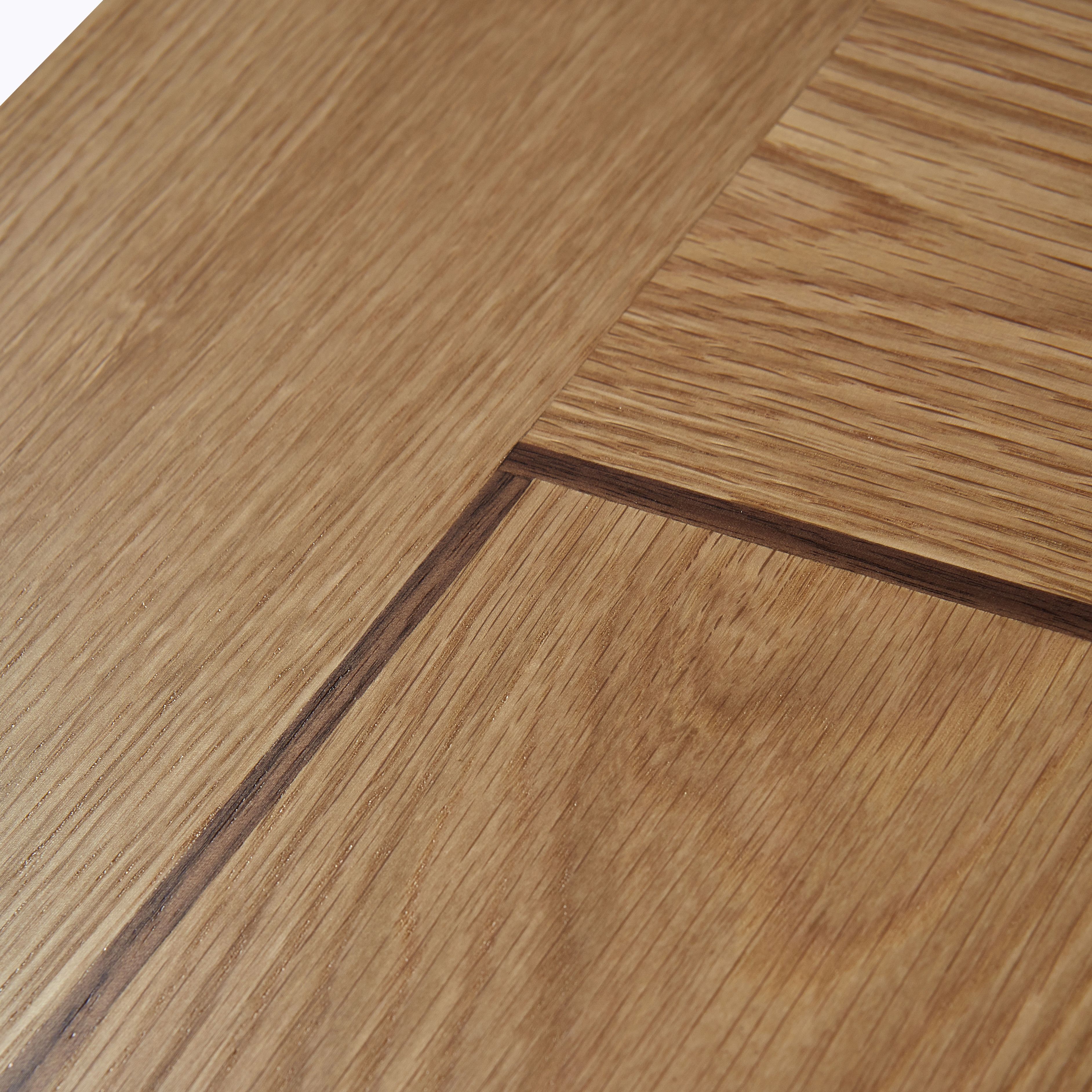 1 panel Flush Oak veneer Internal Door, (H)1981mm (W)686mm (T)35mm