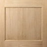 1 panel Obscure Glazed Oak veneer External Front/back door, (H)2032mm (W)813mm