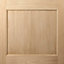 1 panel Obscure Glazed Oak veneer External Front/back door, (H)2032mm (W)813mm