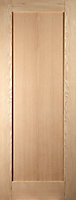 1 panel Shaker Oak veneer Internal Door, (H)1981mm (W)610mm (T)35mm