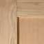 1 panel Shaker Oak veneer LH & RH Internal Door, (H)1981mm (W)686mm