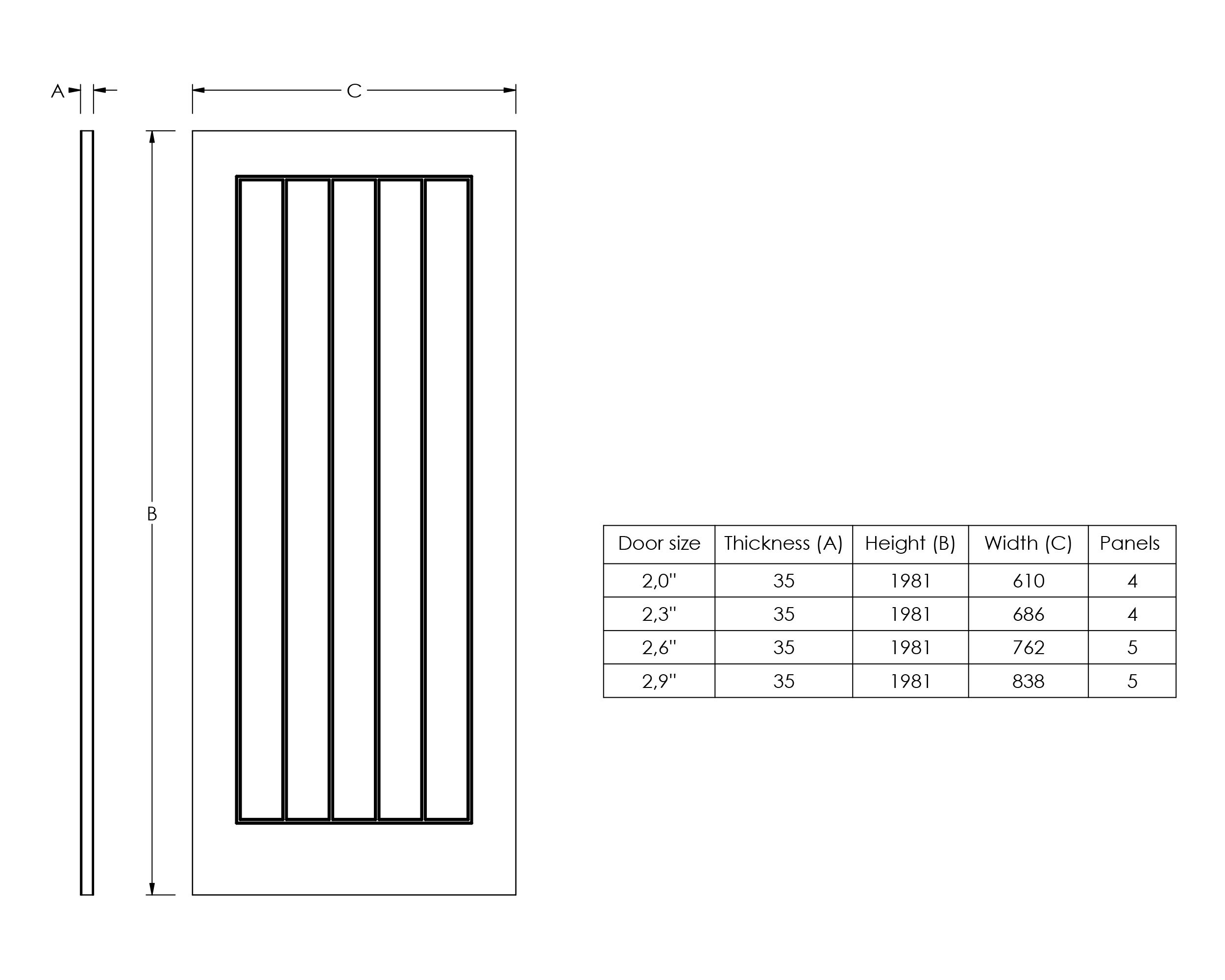1 panel Unglazed Cottage Primed White Woodgrain effect Internal Door, (H)1981mm (W)762mm (T)35mm