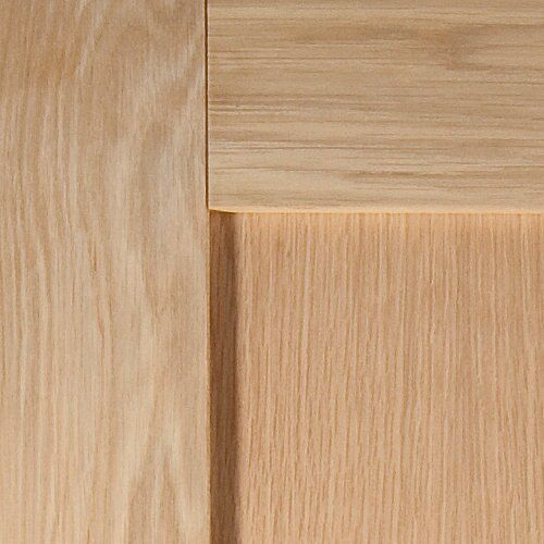 1 panel Unglazed Shaker Oak veneer Internal Door, (H)1981mm (W)838mm (T)35mm