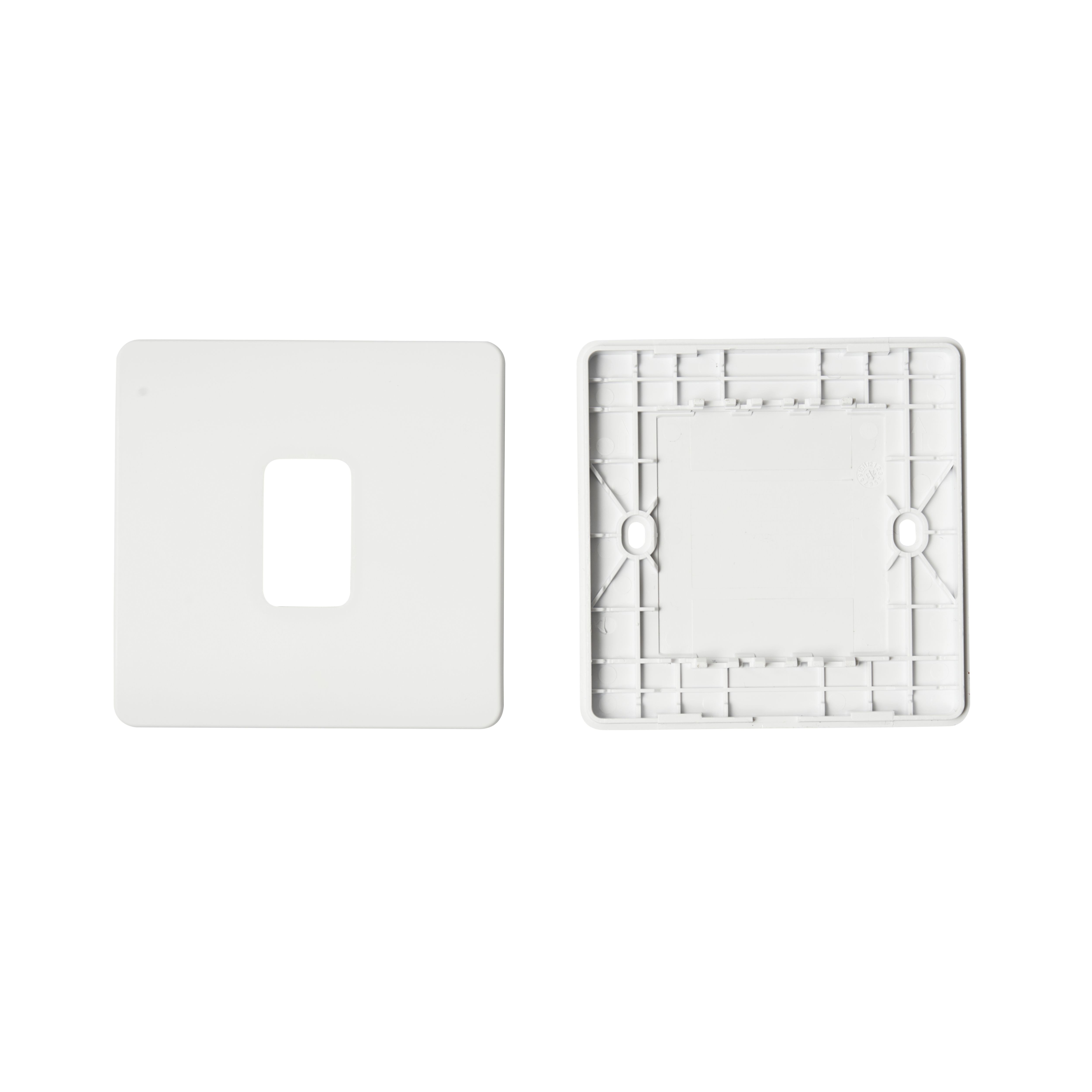 1 way 1 gang Retractive switch Kinetic Matt White