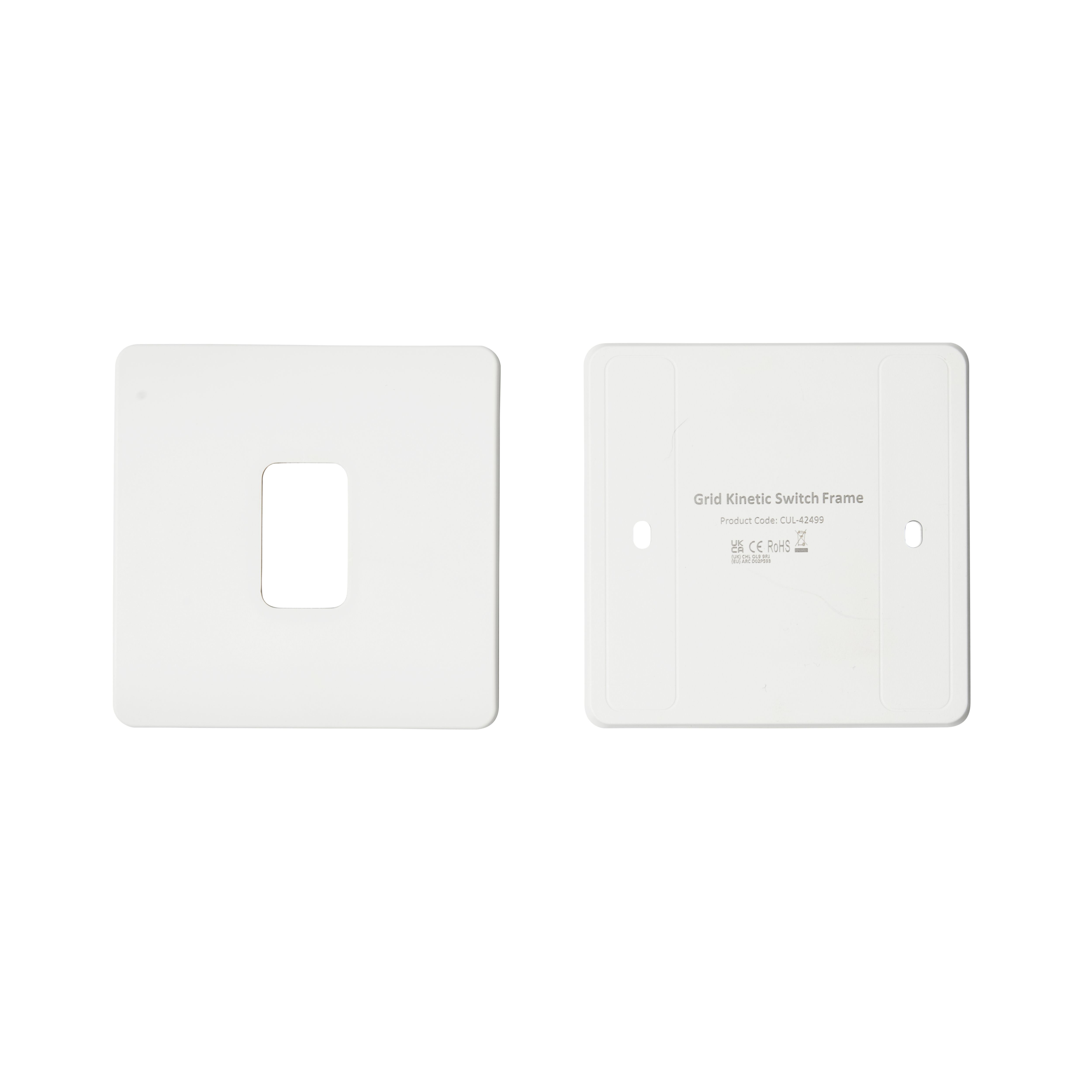 1 way 1 gang Retractive switch Kinetic Matt White