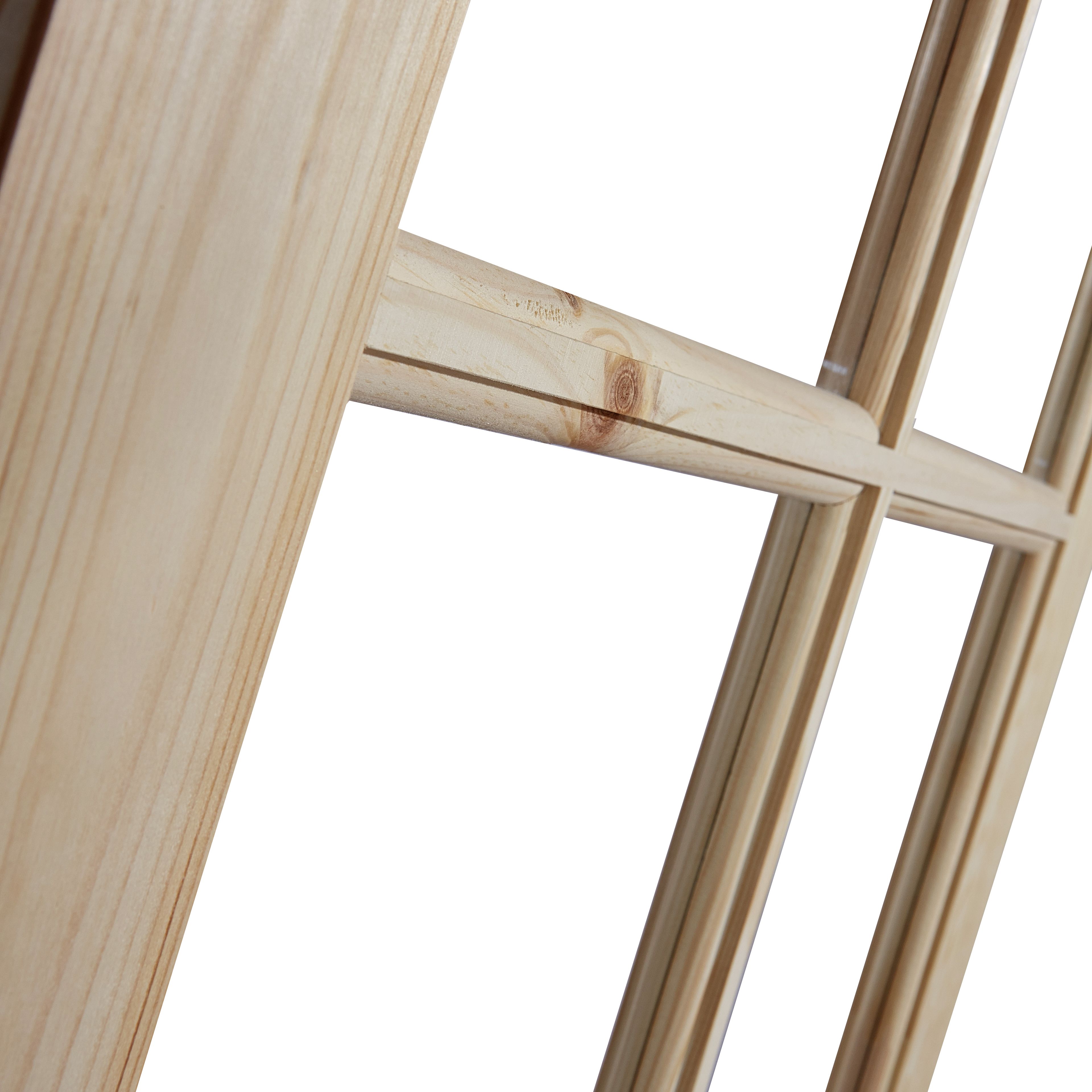 10 Lite Clear Glazed Classic Clear pine Internal Folding Tri-fold Door set, (H)2035mm (W)2146mm