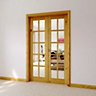 10 Lite Glazed Knotty pine Internal Door set, (H)2030mm (W)760mm