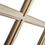 10 Lite Glazed Knotty pine Internal Tri-fold Door set, (H)2035mm (W)2374mm