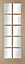 10 Lite Glazed Oak veneer Internal Door, (H)1981mm (W)762mm (T)35mm