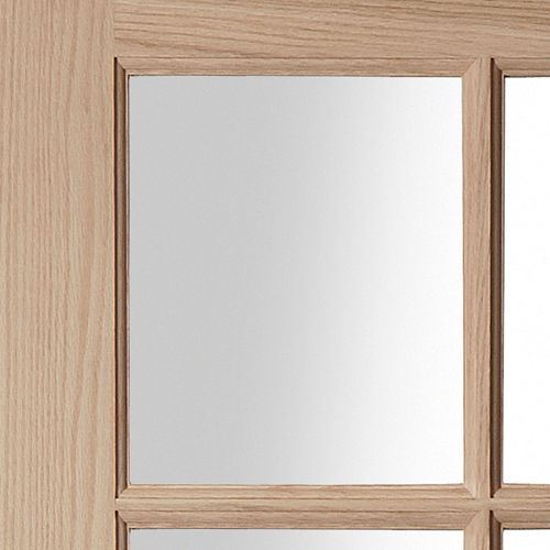 10 Lite Glazed Oak veneer Internal Door