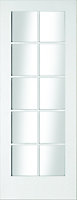 10 Lite Glazed White Internal Door, (H)1981mm (W)838mm (T)35mm