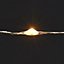 100 Warm white Copper wire LED String lights Silver cable