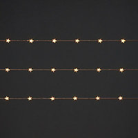 100 Warm white Star wire LED Chain lights Copper cable