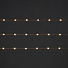 100 Warm white Star wire LED Chain lights Copper cable