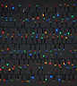 1000 Multicolour Cluster LED String lights Green cable